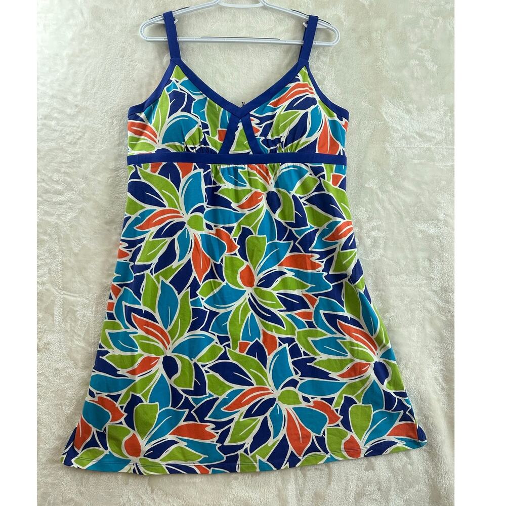 NWT Tommy Bahama Glass Dahlias Dress XL 16 Beach Tropical